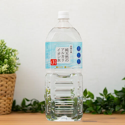 純天然のアルカリイオン水 金城の華 2L×8本入り(産直）