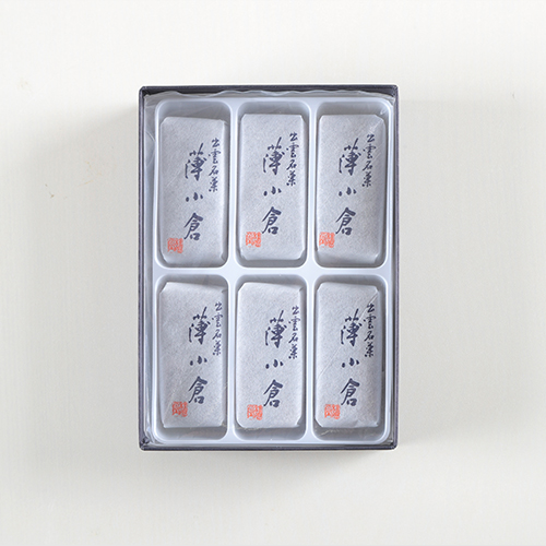 薄小倉 ６個箱入り