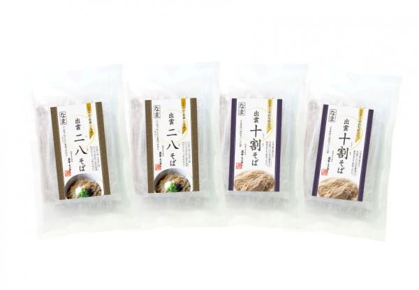 (A)出雲十割生そば・八割生そば(雲龍袋)8食ｾｯﾄ